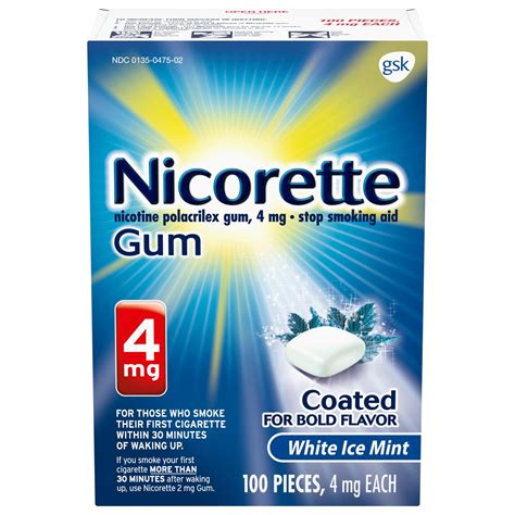 Nicorette Gum: White Ice Mint