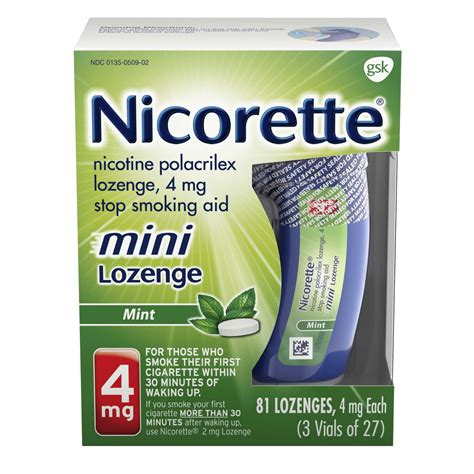 Nicorette Mini Lozenge Mint logo