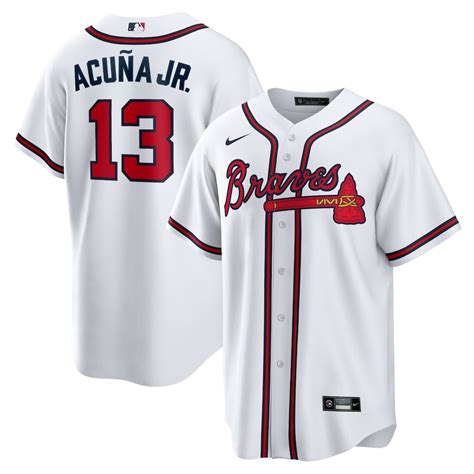 Nike Atlanta Braves Ronald Acuña Jr. White 2021 World Series Champions Replica