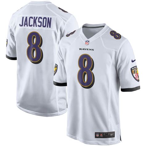 Nike Baltimore Ravens Lamar Jackson Game Jersey logo