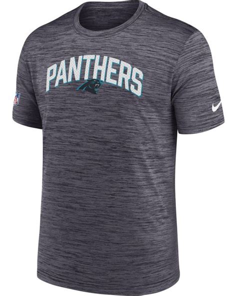 Nike Men's Carolina Panthers Black Sideline Legend Velocity Performance T-Shirt logo