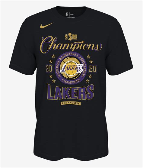 Nike Men's Los Angeles Lakers 2020 NBA Finals Champions Locker Room T-Shirt logo