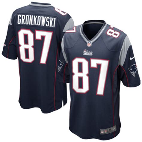 Nike New England Patriots Rob Gronkowski Navy Blue Game Jersey commercials