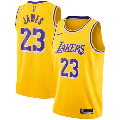 Nike Women's Los Angeles Lakers LeBron James Gold Swingman Jersey photo