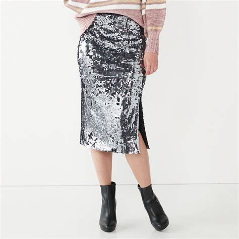 Nine West Women's Sequin Skirt