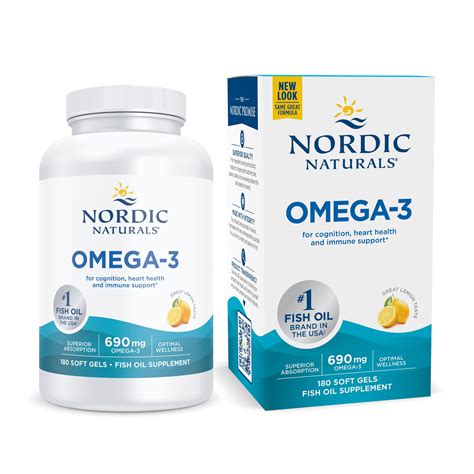 Nordic Naturals Omega-3 690mg Soft-Gels, Lemon