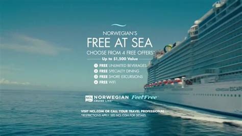 Norwegian Cruise Lines TV commercial - Feel Free: Four Offers