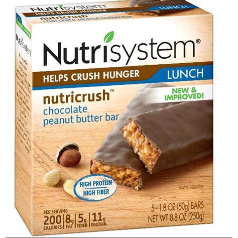 Nutrisystem NutriCrush Peanut Butter Chocolate Bar logo