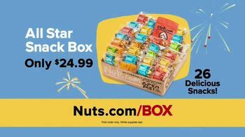 Nuts.com TV Spot, 'Rave Reviews: $5 All Star Snack Box'