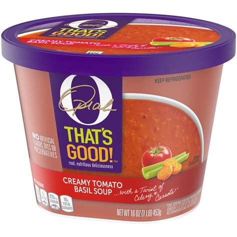 O, That's Good! Creamy Tomato Basil Soup