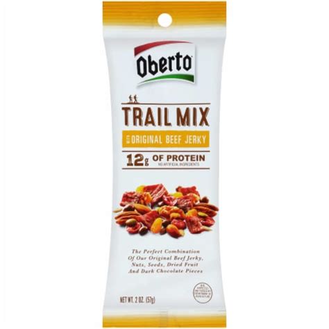 Oberto Trail Mix With Spicy Sweet Beef Jerky logo