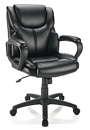 Office Depot & OfficeMax Realspace Mayhart Vinyl Mid-Back Task Chair commercials