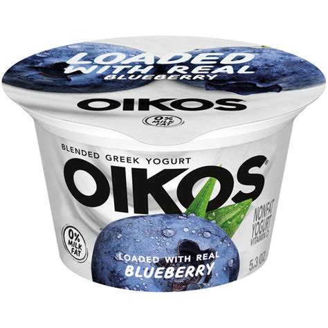 Oikos Greek Nonfat Yogurt Blueberry logo