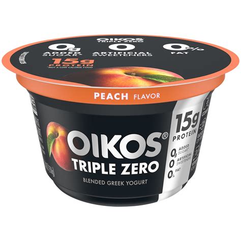 Oikos Triple Zero Peach logo