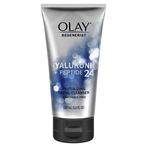 Olay Hyaluronic + Peptide 24 Revitalizing Face Cleanser logo