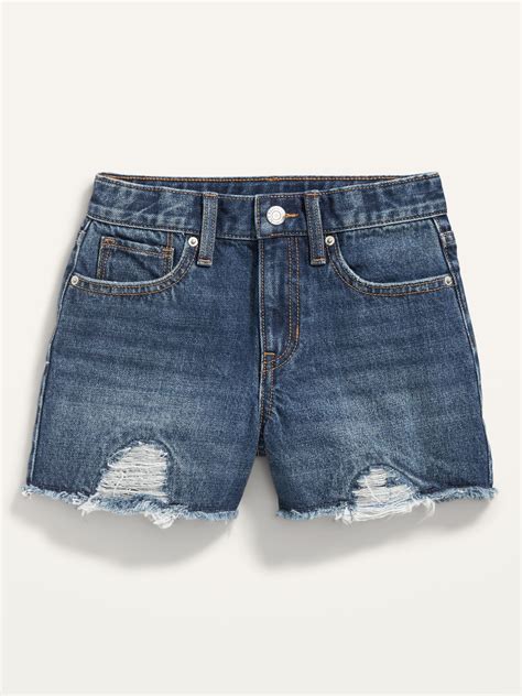 Old Navy Girls High-Waisted Frayed-Hem Jean Shorts commercials