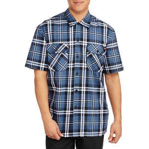Old Navy Matching Plaid Workwear-Pocket Short-Sleeve Shirt for Men logo