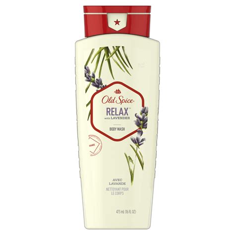 Old Spice Body Wash for Men Relax With Lavender logo