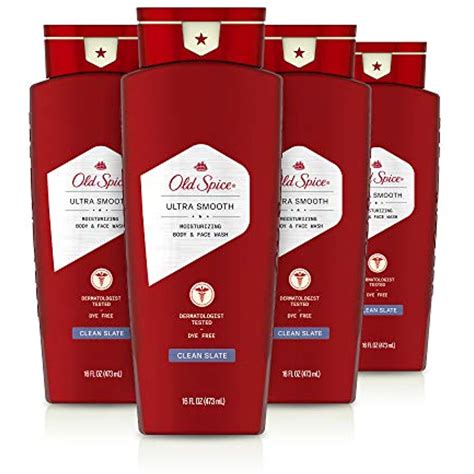 Old Spice Ultra Smooth Moisturizing Clean Slate Body and Face Wash logo