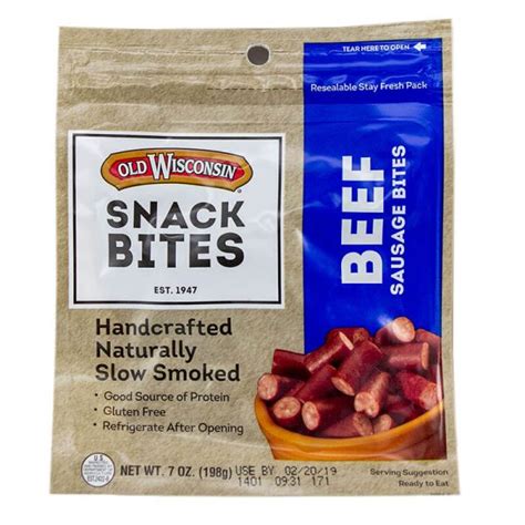 Old Wisconsin Snack Bites Beef