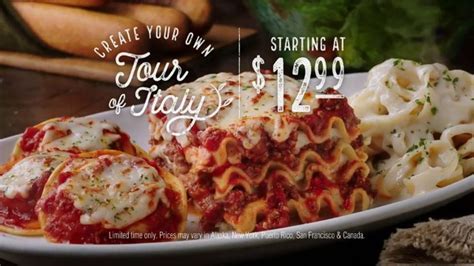 Olive Garden Tour of Italy commercials