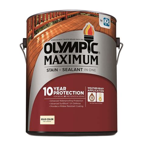Olympic Paints and Stains MAXIMUM Stain + Sealant in One Solid Color logo