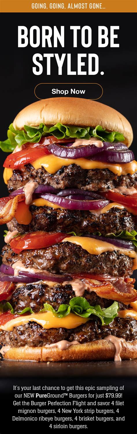 Omaha Steaks Burger Perfection Flight commercials