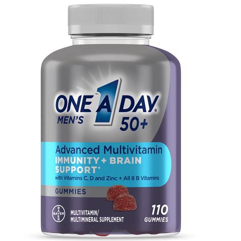 One A Day Men's 50+ Advanced Multivitamin Immunity + Brain Support