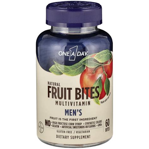 One A Day Men’s Natural Fruit Bites Multivitamin logo
