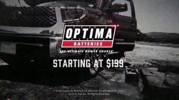 Optima Batteries REDTOP TV commercial - Ice & Fire