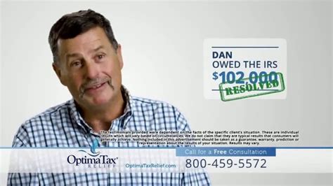 Optima Tax Relief TV commercial - Put Tax Debt to Rest