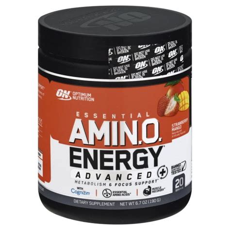 Optimum Nutrition Strawberry Mango Essential Amino Energy Advanced