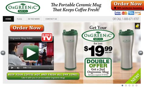 OrGreenic Mug commercials