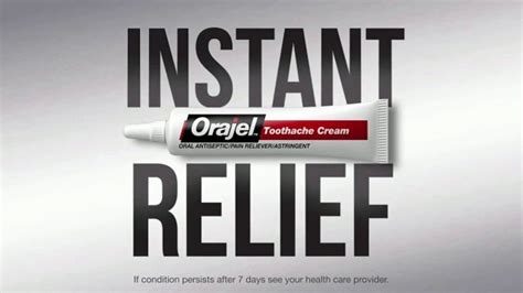 Orajel 4X Medicated TV commercial - Toothache