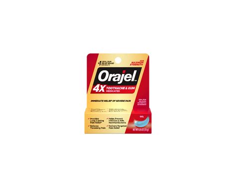 Orajel 4X Medicated Toothache & Gum Cream logo