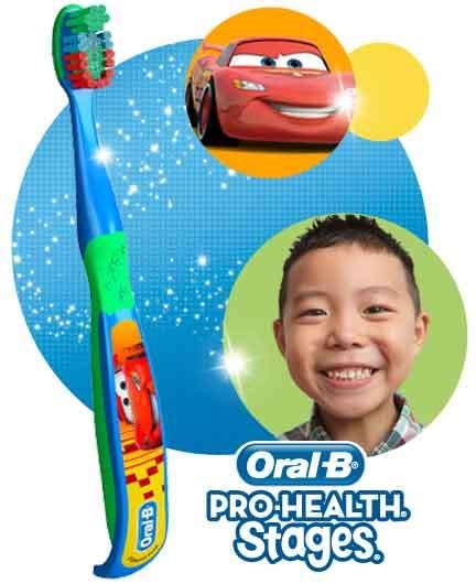 Oral-B Pro Health Stages Disney Pixar Cars Manual Toothbrush logo