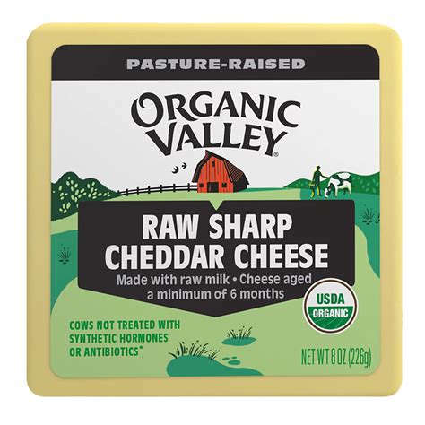 Organic Valley Raw Sharp Cheddar Cheese logo