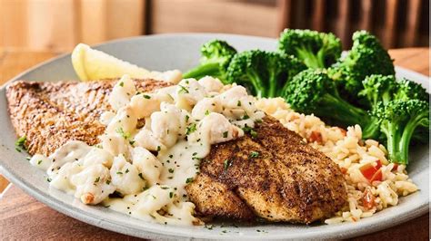 Outback Steakhouse Crab Topped Barramundi