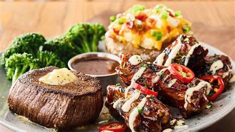 Outback Steakhouse Sirloin and Aussie Chook Ribs