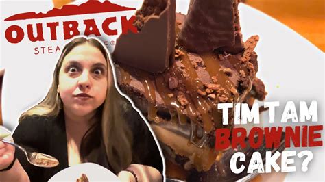 Outback Steakhouse Tim Tam Brownie Cake commercials