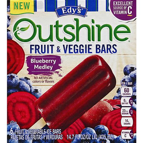 Outshine Fruit & Veggie Bars: Blueberry Medley
