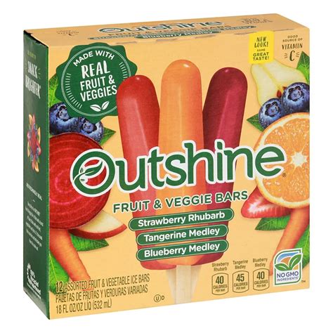 Outshine Fruit & Veggie Bars: Tangerine Carrot logo