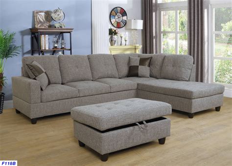Overstock.com Modern Sectional Sofa Couch L Shaped With Chaise Storage Ottoman commercials