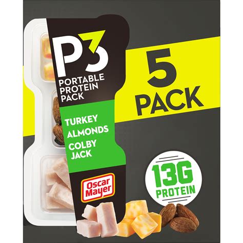 P3 Portable Protein Packs Originals: Turkey, Colby Jack & Almonds commercials