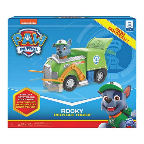 PAW Patrol Rocky Reuse It Truck and Figure logo