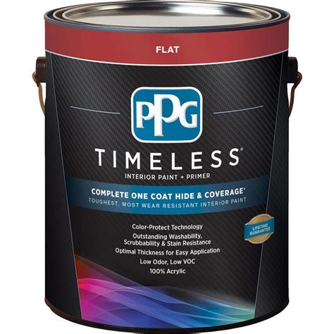 PPG Industries Timeless Flat Interior Paint With Primer commercials