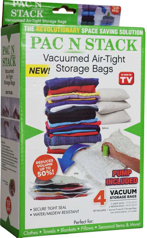 Pac N Stack Storage Bags commercials