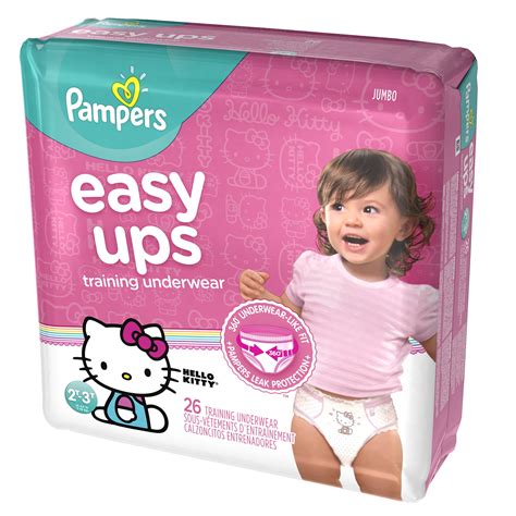 Pampers Easy Ups Training Underwear for Girls commercials
