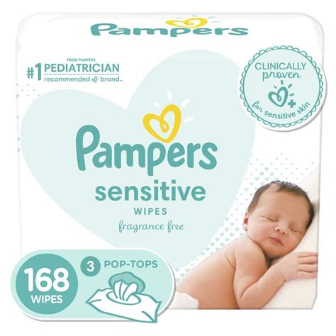 Pampers Sensitive Wipes logo