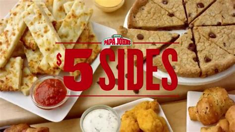 Papa Johns $5 Sides TV commercial - Delicious Sides